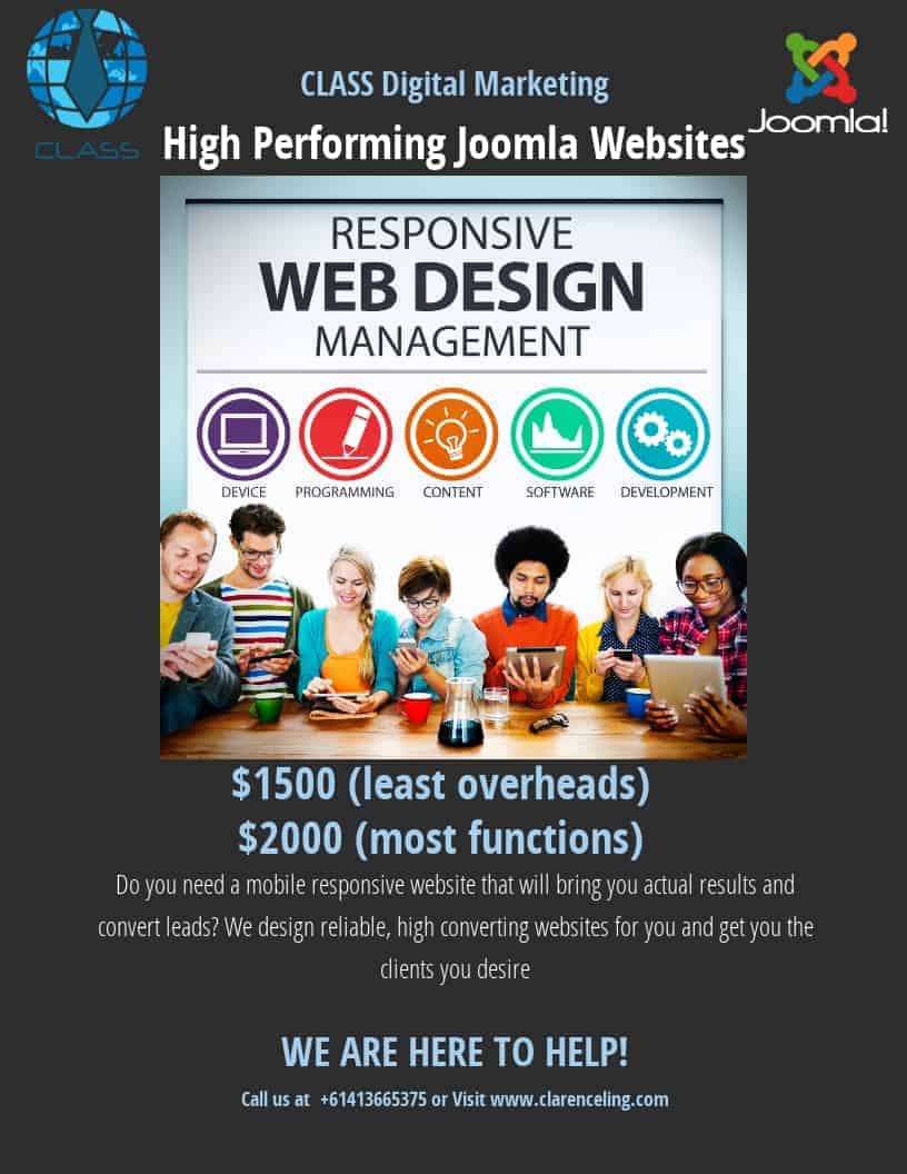 Joomla Web Design Front