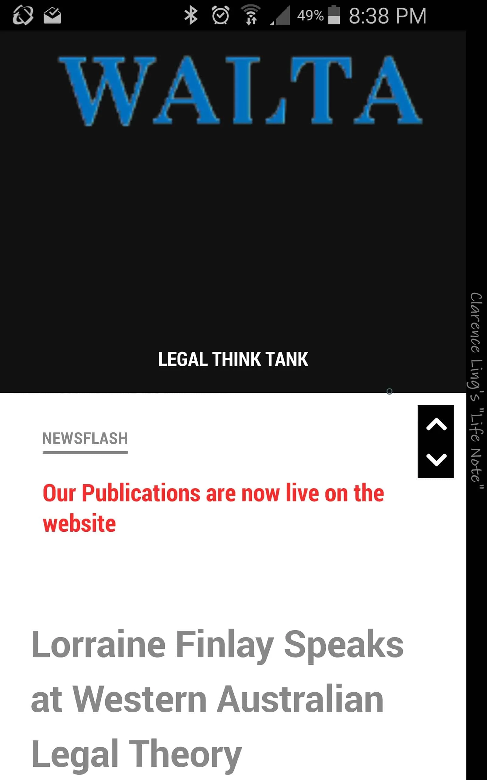 Walta Legal Website Mobile 2